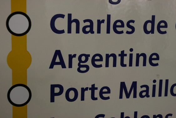 Station Argentine Ligne 1